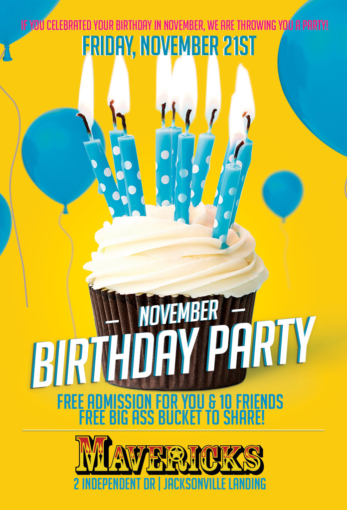 Mavericks November Birthday Party