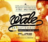 J. Cole & Wale Concert After Party at Pure next Saturday